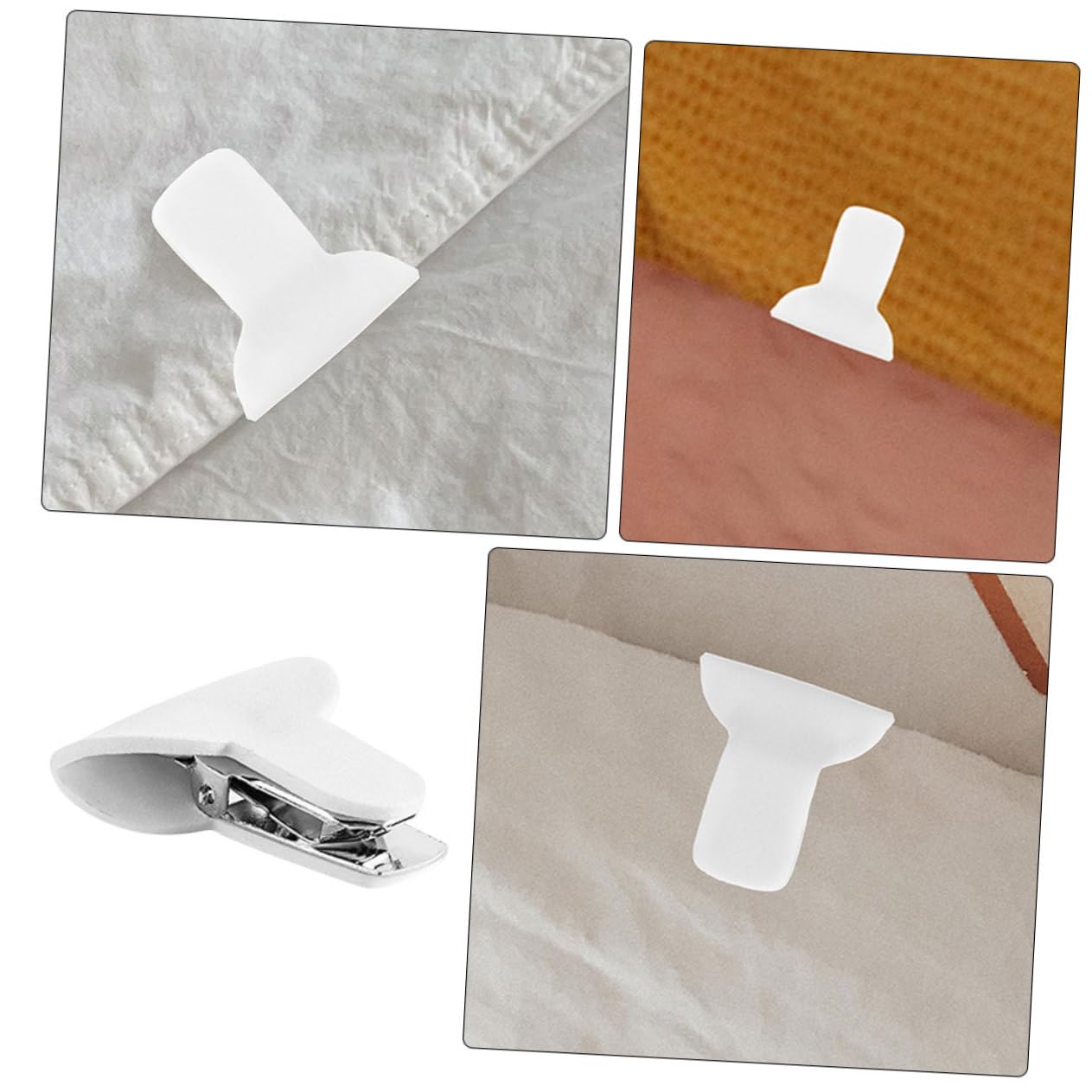 Bettdeckenklammern, Quilt-Fixierungsknopf, 12 Stück, Clip, fixierter, Bettdeckenhalter-Clips, Quilt-Feste Klemmen, gepolsterte Quilt-Clips