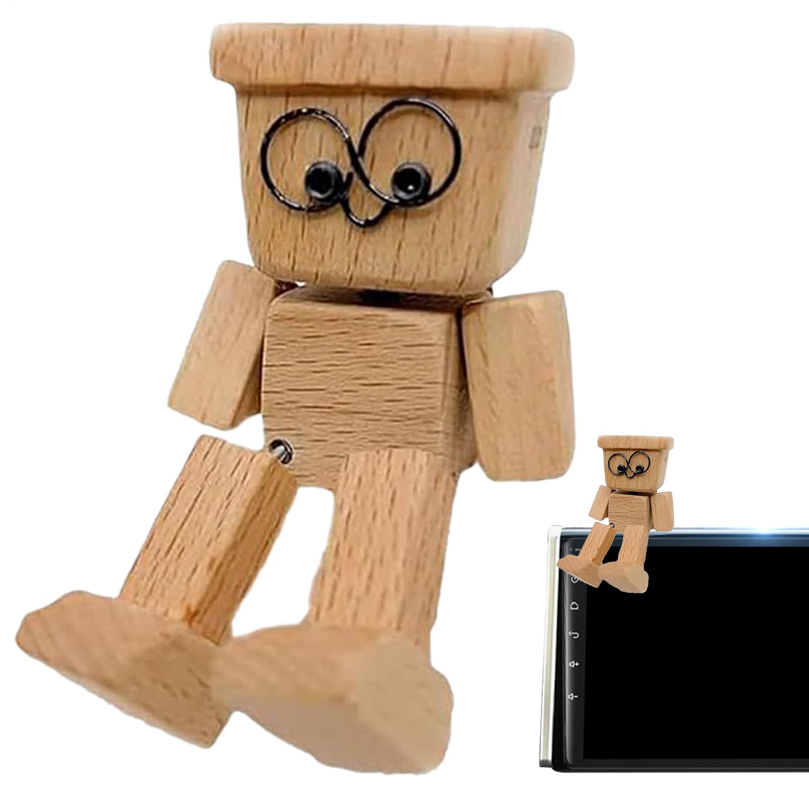 Amazon.co.jp: 木製人間フィギュア | 揺れる木製人形オブジェ | 面白い