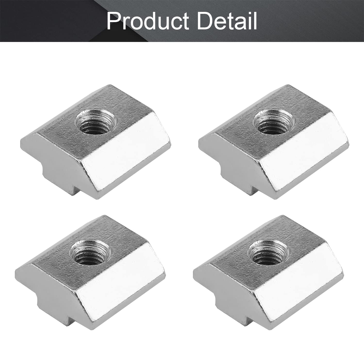 M6 T Nut MroMax 15Pcs T Slot Nuts M6 Thread Hammer Head T - View #8