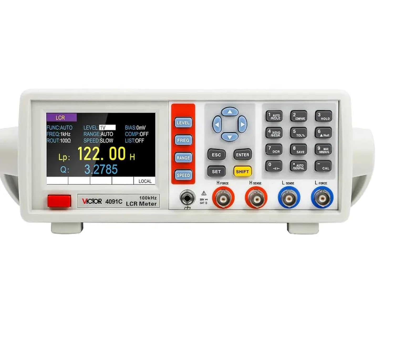 VICTOR 4091C benchtop LCR meter digital 10-100kHz frequency Inductance 9999H Capacitance 99999uF Resistance 99.99Mohm USB RS232(VICTOR 4091C)