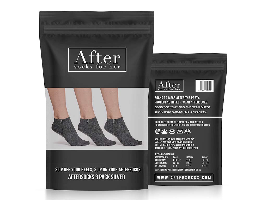 AfterSock the sock with a sole for after party's and nights out Multipack one of each design