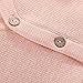 Baby Girls' and Toddler Long Sleeve Knit Button Front Cardigan Kids V Neck Cotton Sweaters Infant (Pink, 6-12 Months)