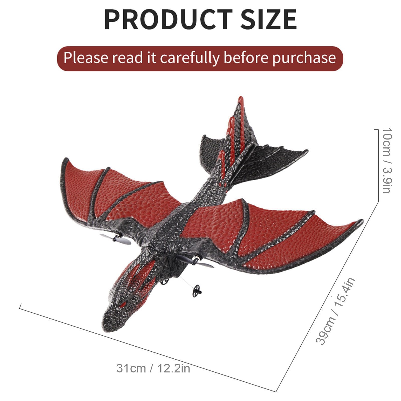 BuyWeek Zdalne sterowane samoloty, samolot RC 2,4 GHz Model zdalnego sterowania zabawka dla dzieci samolot