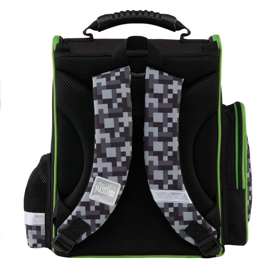 PASO - Mega Set - 6-teiliges- Rucksack, Federmäppchen, Tasche, Trinkflasche, Frühstückstasche, Schulranzen