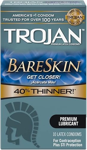 Trojan Sensitivity, BareSkin Premium Preservativos de látex 10 ct (cantidad de 3)