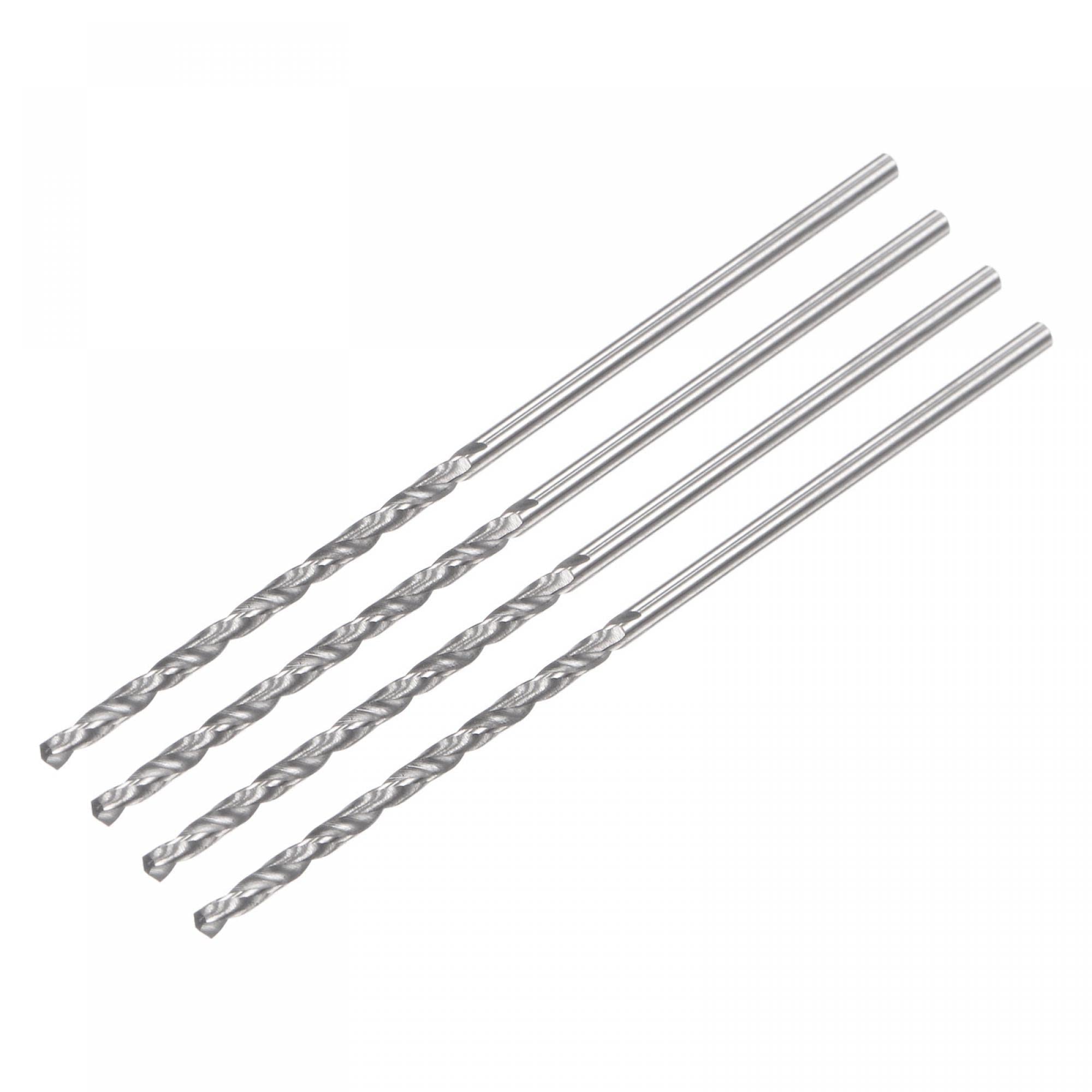 sourcing map Solid Carbide Drill Bits, 1.1mm C2/K20 Tungsten 4pcs