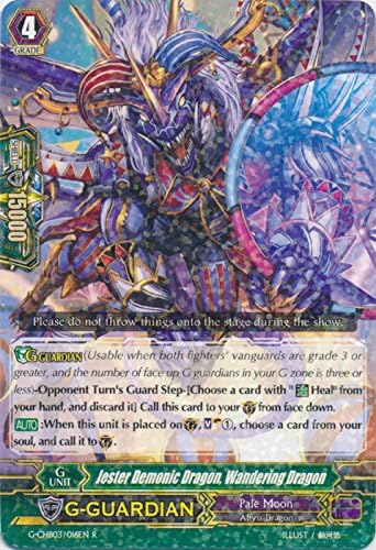 Bushiroad Dragón demoníaco bufón, dragón errante - G-CHB03/016EN - R - G Character Booster 3: Rummy Laberinto bajo la luz de la luna