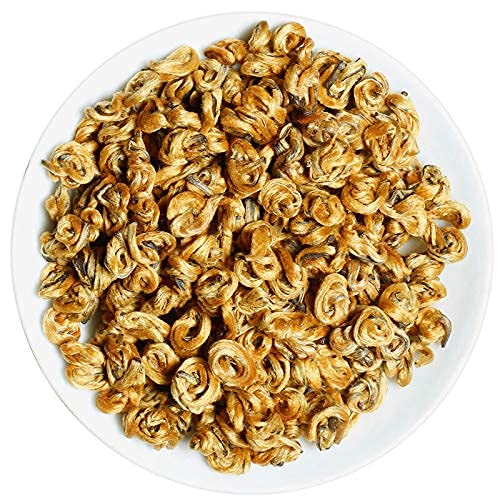 凤庆滇红 云南红茶 金螺Yunnan Golden Special - Black Loose Leaf Tea - Best Chinese Black Tea - Organically Grown - Perfect Morning Tea - 100g (3.5-ounce)