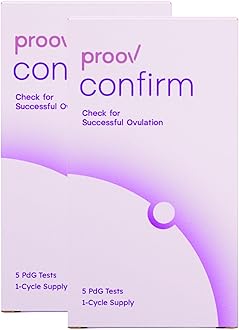 Proov PdG Test Strips for Women - 10 Progesterone Test Strips - Confirm Successful Ovulation at Home - 2 Cycle Pack - Fertility Tracker - Compatible with Fertility, Pregnancy & Ovulation Tests
