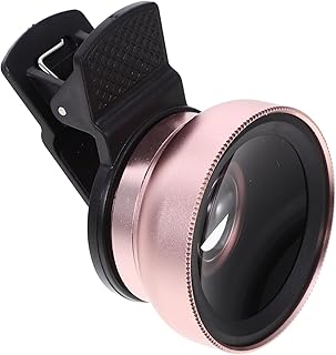 UKCOCO phone camera lens phone camera macro lens single macro camera lens clip on macro lens smartphones lens phone lens with clip phone macro lens cell phone rose gold aluminum alloy