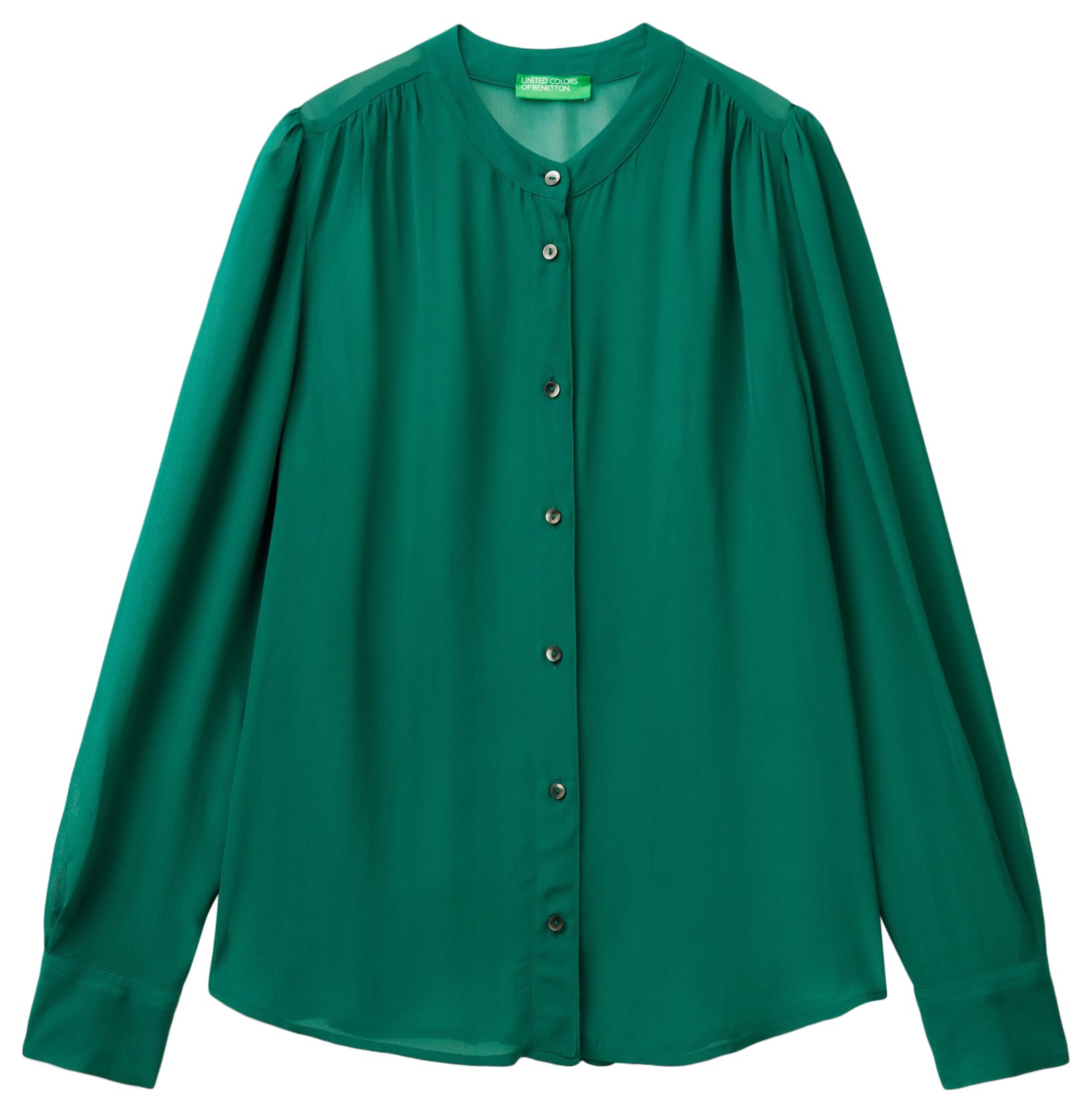 United Colors of Benetton Women's Shirt, Green, XL