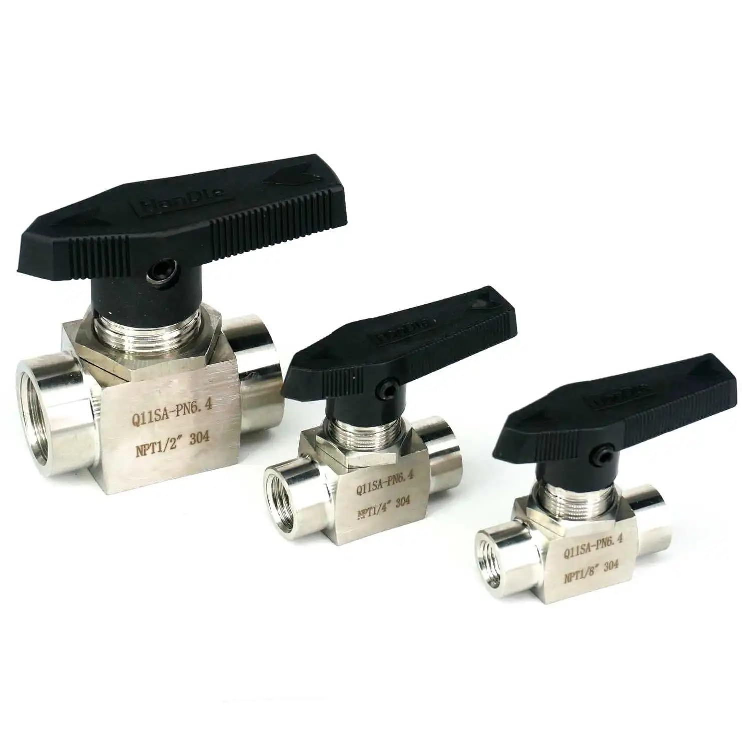 Vanne 1/2 NPT inox 304 haute pression pour tuyau eau gaz huile rouille