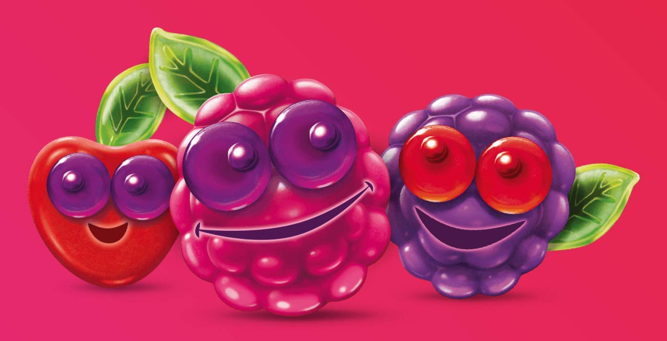 nimm2 Lachgummi Softies Red Fruits Gum with Vitamins Soft Candy Original from Germany 180g = 6.35oz