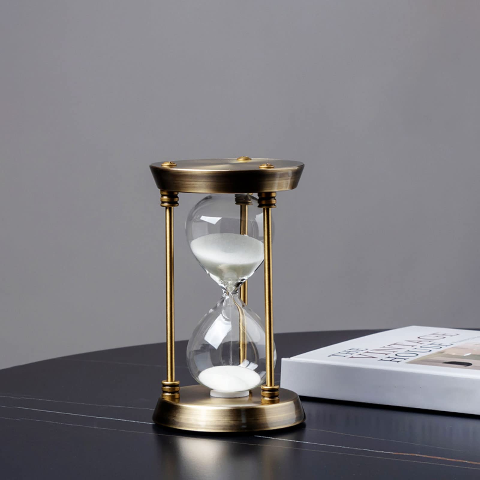 Sanduhr-Timer, großer Sanduhr-Timer, 30-Minuten-Sanduhr, Sanduhr, dekorative Sanduhr, Management-Assistent, Dekoration, Festival-Ornament for Küche, Restaurant, Wohnzimmer, Zuhause, Weihnachten (Colo