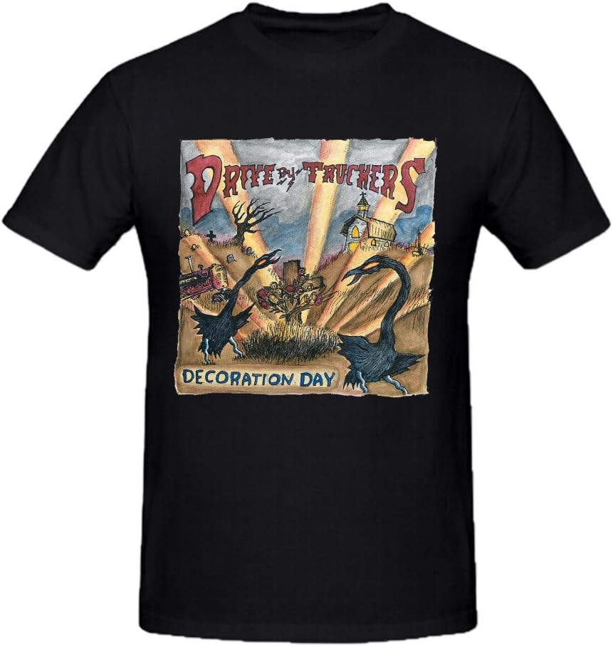 Jstmon Drive by Truckers Decoration Day Printed Tee Shirts Men Ground Neck