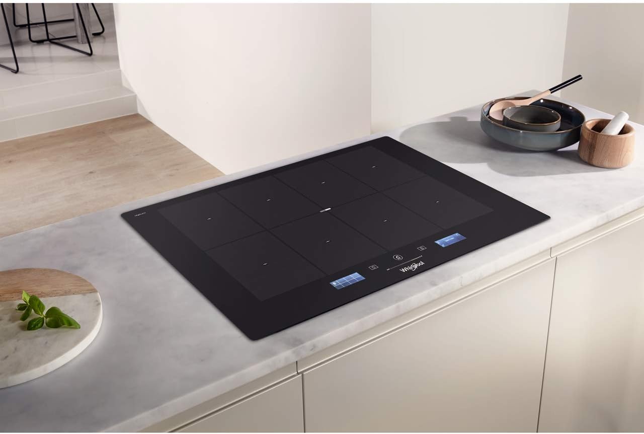 Whirlpool SMP 778 C/NE/IXL piano cottura Nero Incasso A induzione Whirlpool SMP 778 C/NE/IXL piano cottura Nero Incasso A induzione