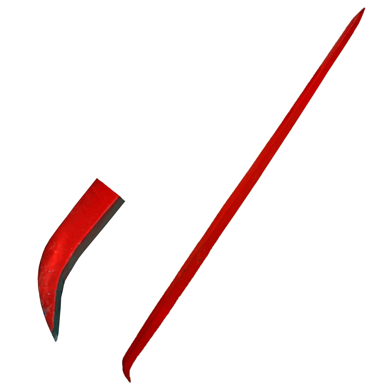 Brechstange 1500 mm – Massiver C45 Stahl (Ø 30 mm) gehärtet – Schwerlast Brecheisen mit gebogener Klaue & Spitze – Robustes Hebeleisen für Abbruch & Bau – Rot