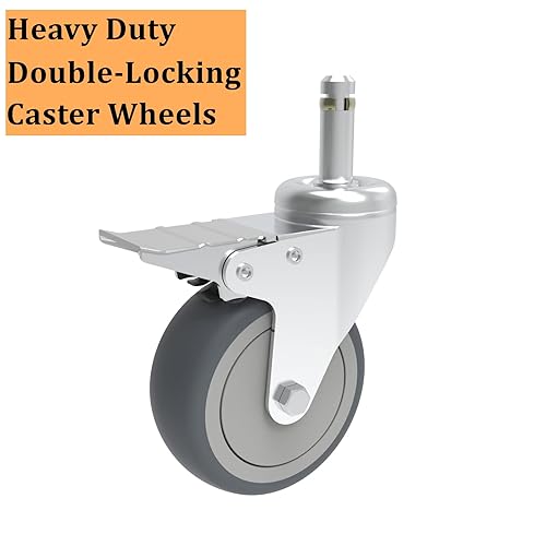 Miniatura 9 de Rueda giratoria de 3 pulgadas, rueda de goma de 716 pulgadas de diámetro, ruedas de repuesto TPR resistentes para mopa Rubbermaid, cubo, carrito,