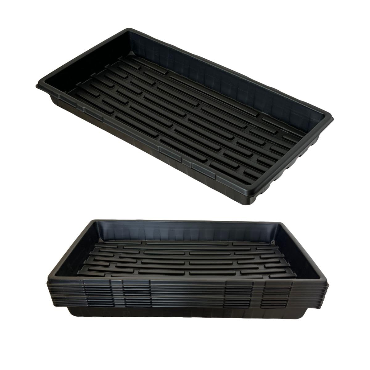 Lot de 5 plateaux de culture pour micropousses - Plateau de culture sans trous - Pour pépinière - Pour jardin - 1020
