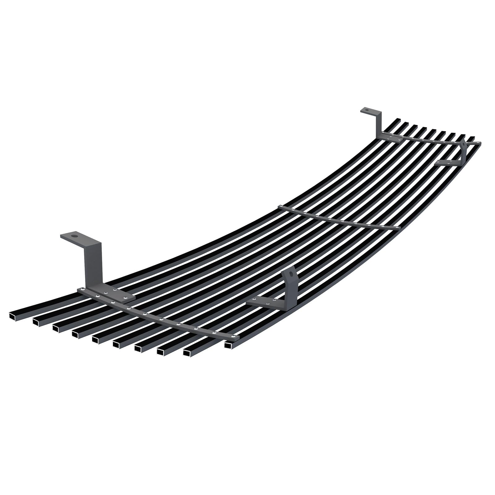 Chrome Billet Grille Insert For 1994-1998 Ford Mustang - 8x6 Horizontal Style