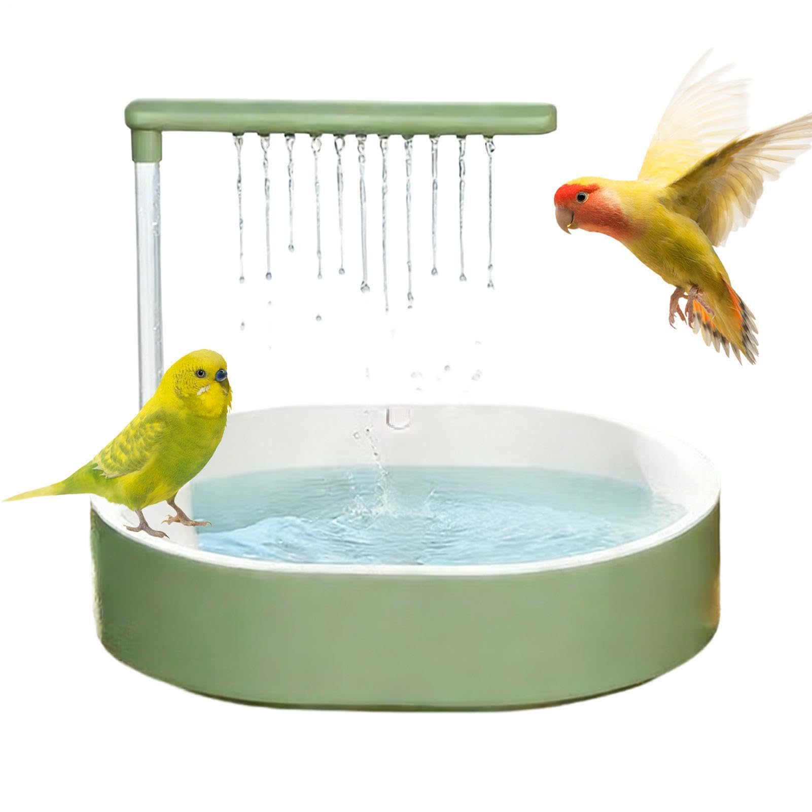 Genérico Ducha para Pájaro,Fuente Ducha para Jaula de Aves | para Jaula de Periquitos | para Periquitos, Agapornis, Colibrí, Loros, NINFA, Uso en Casa o Apartamento