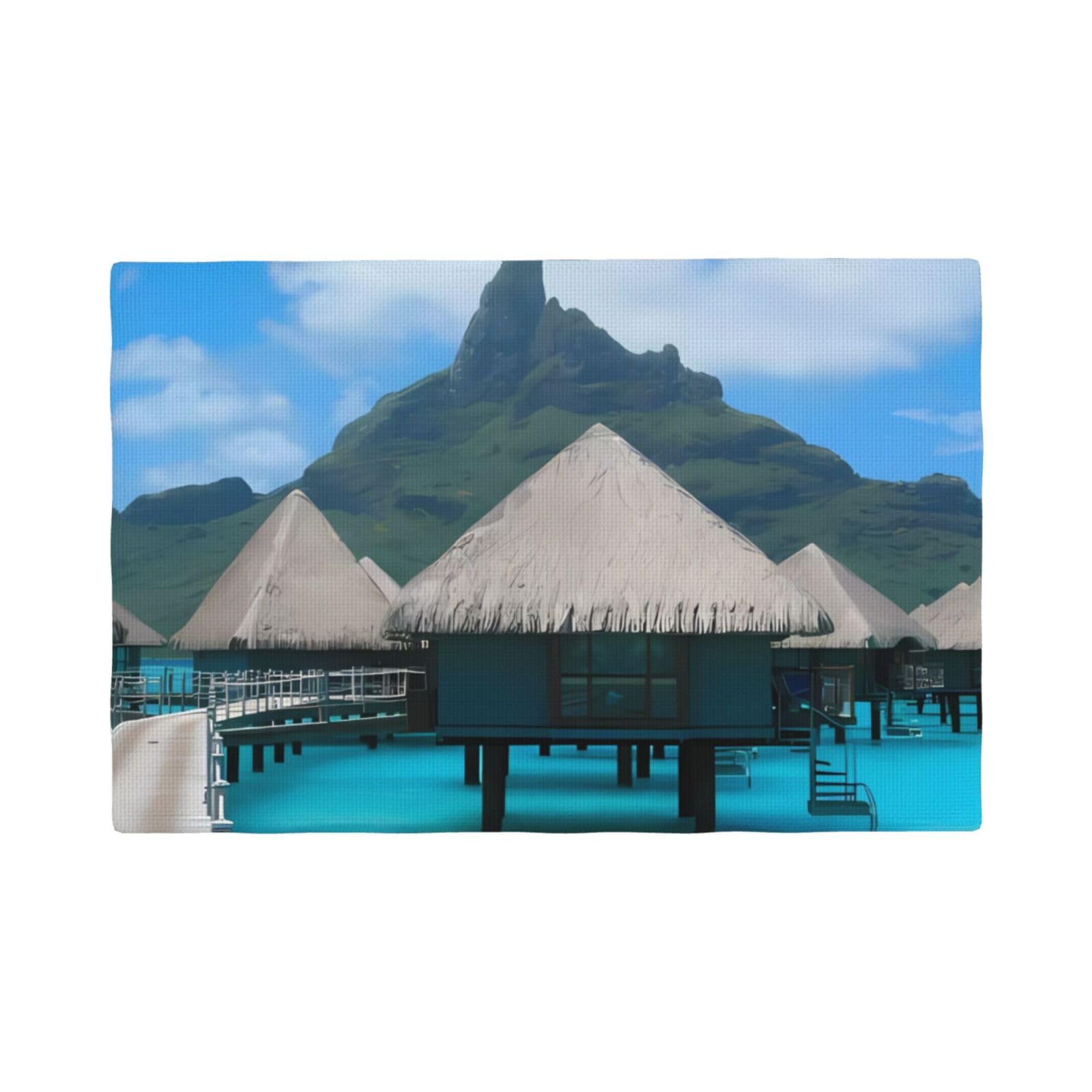 Set de table lin Tahiti de qualité supérieure antidérapant et thermorésistant