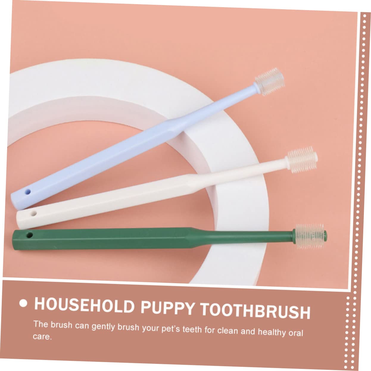 Beavorty 12pièces Brosse à Dents Manuelle Pour Animaux Avec Brosse Pratique Pour Et Chiens Nettoyage Bucal