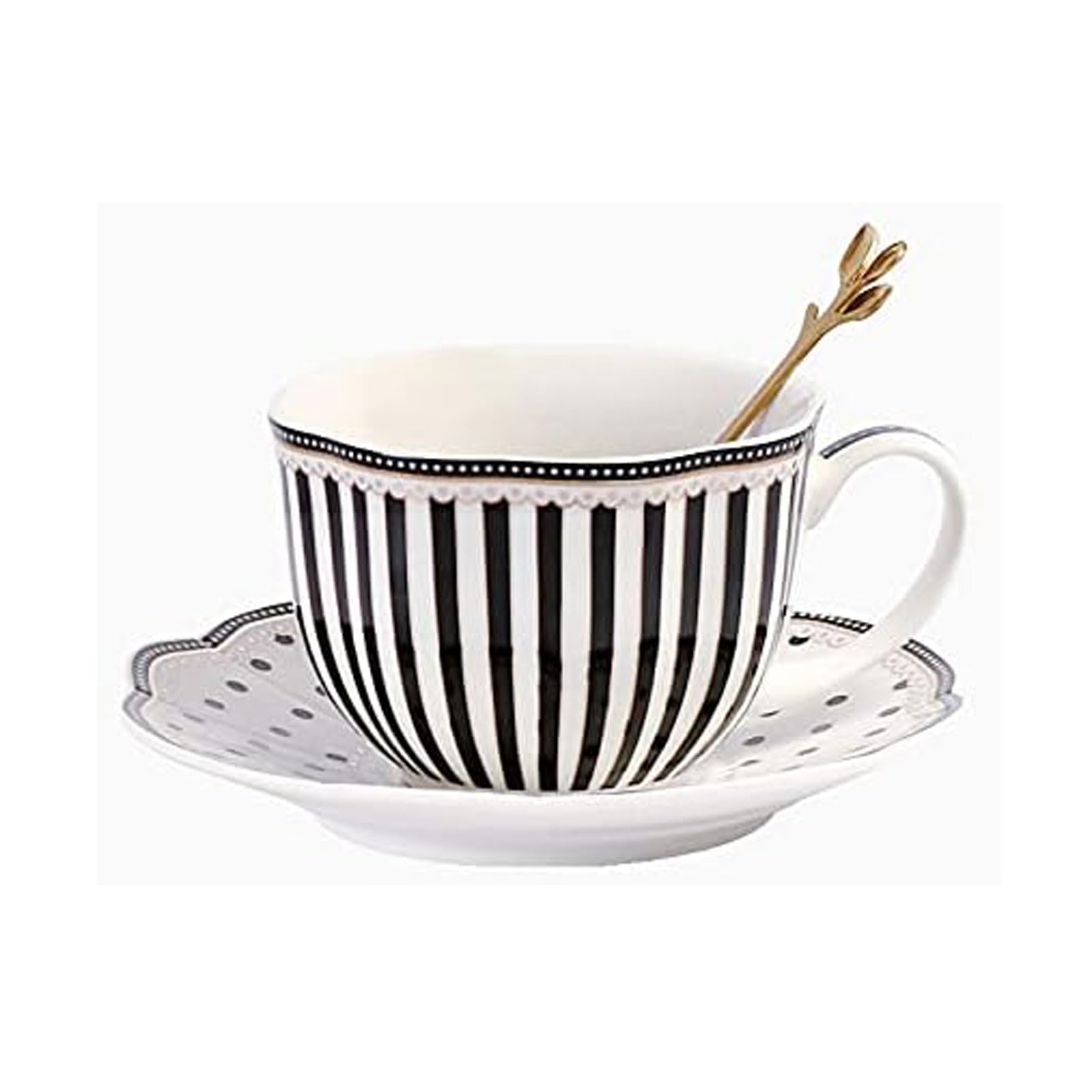 Tasse à thé porcelaine bords dorés : finie la vaisselle terne et banale