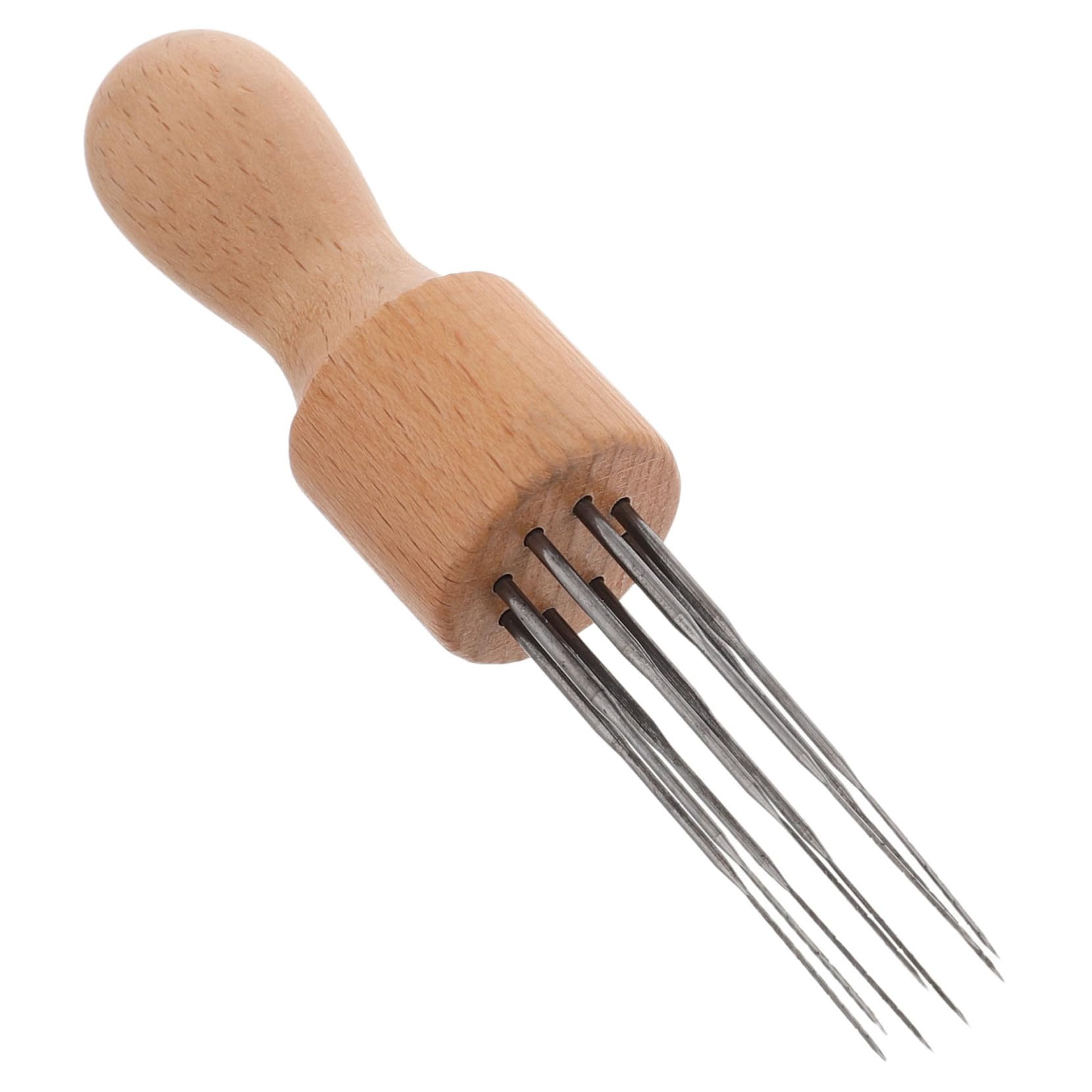 SEWACC Wooden Handle Felt Needles Set Needle Felting Tools for DIY Wool Felting Projects Beginner Friendly