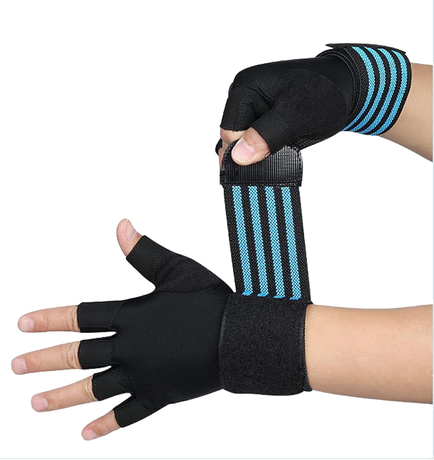 Tomorrow Gym Gloves for Men and Women | Weightlifting Gloves | Workout, Fitness, Crossfit, and Training Gloves | Exercise Gloves with Wrist Support and Straps | Padded, Fingerless, and Grip-Enhanced Lifting Gloves