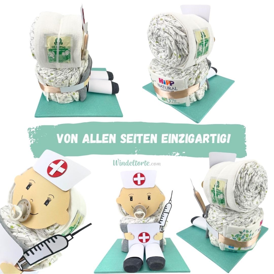 Krankenschwester & Pflegerin [HELDINNEN im Alltag] - Jungen & Mädchen - Neutral Unisex - Geschenk zur Geburt - Babyparty - Baby - Babyshower - Pullerparty - Babyartikel - Spucktuch