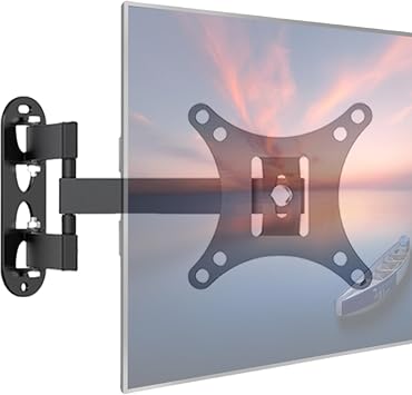 TV Articulating Arm Wall Mount - Multi-directional Swivel Tilt Extension Support, Sturdy Metal Construction, Flexible Viewing Control | Full Motion Monitor Bracket for LED LCD TV Displays