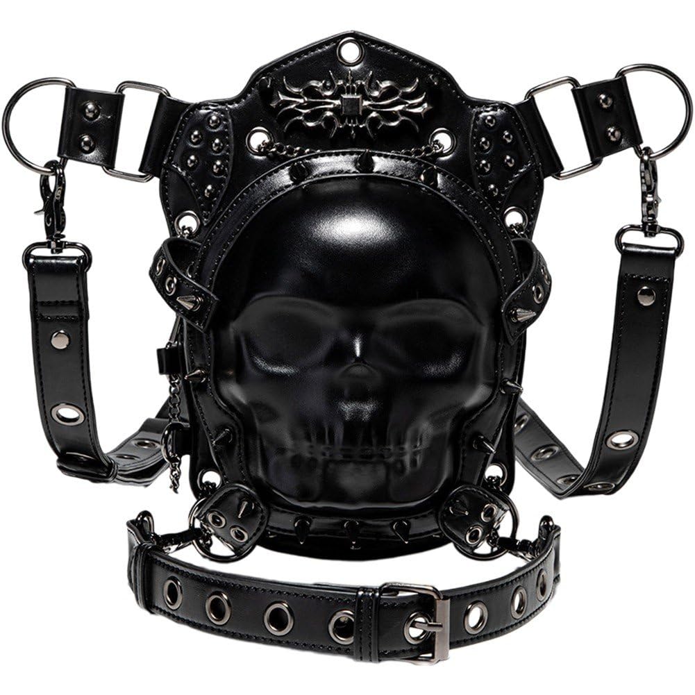 Sac banane de cuisse steampunk en cuir sacoche rétro gothique
