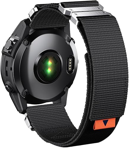 Miniatura 14 de Correa de repuesto para Fenix 7X/6X/5X Plus, 1.024 in QuickFit Nylon Watch Strap para Garmin Fenix 7X/6X Pro/5X Plus/Tactix 7 Delta/Enduro 2 bandas