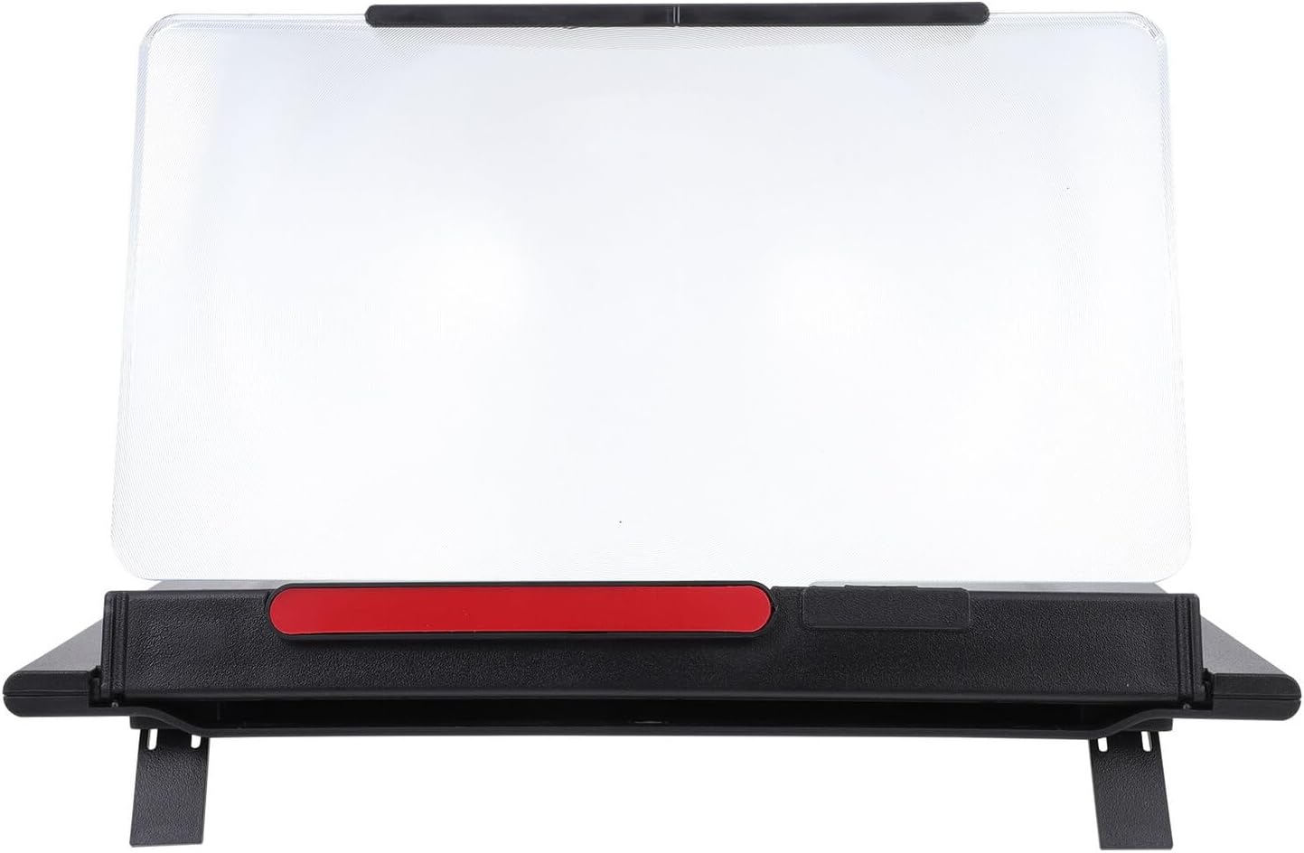 12-inch Mobile Phone Screen Magnifier for Home and Travel, Multifunctional Pull-Out HD Enlarger with Eye Protection, Black Smartphone Screen Amplifier Stand