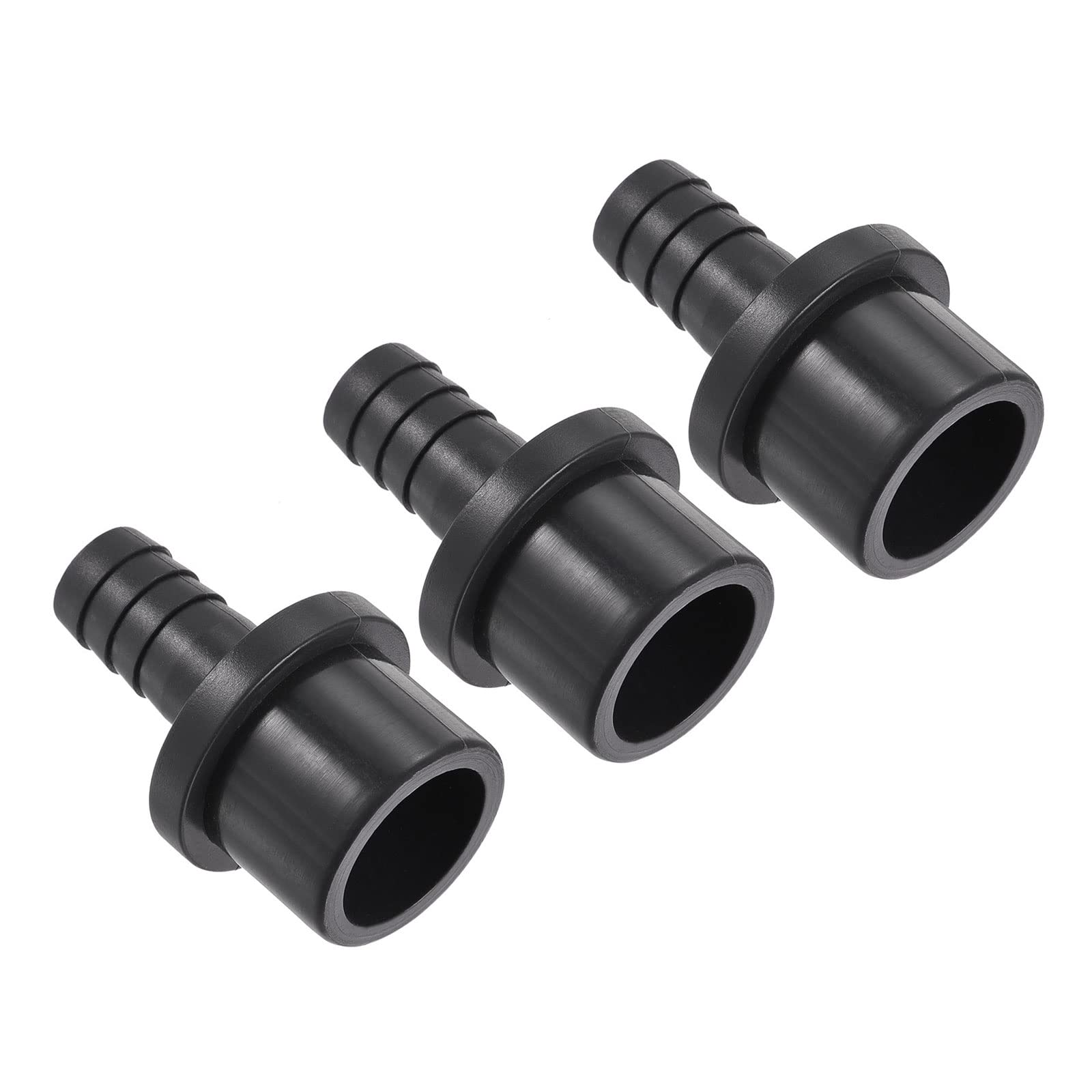 M METERXITY 3 Pack PVC Pipe Fitting, Water Tube Connector, 12mm Barb Straight Pipe Joint