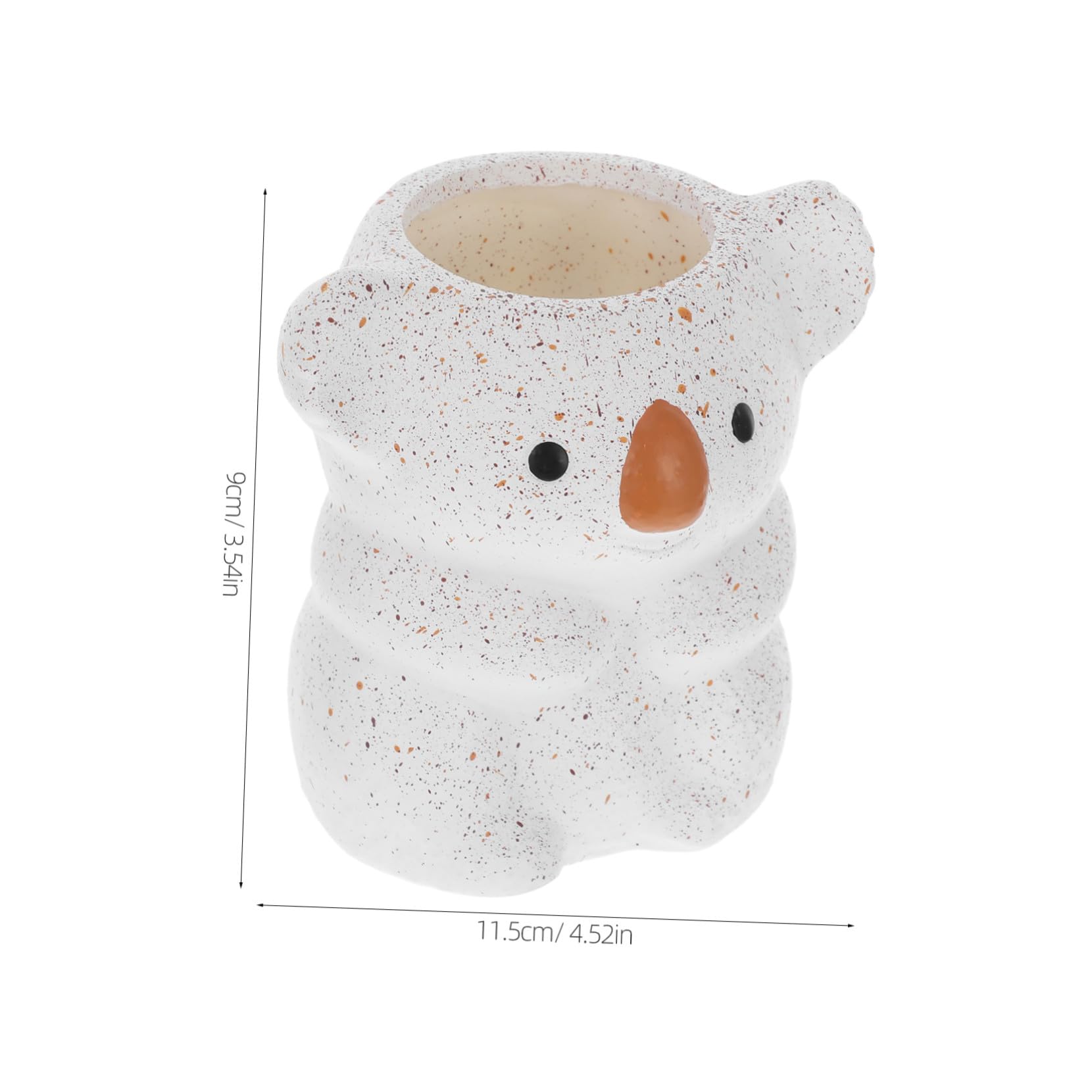 5 Pezzi Portapenne Resina Koala Organizer Scrivania Multifunzionale Mini per Pennelli e Accessori Portarifiuti Tavolo Decorativo per Ufficio e Scuola