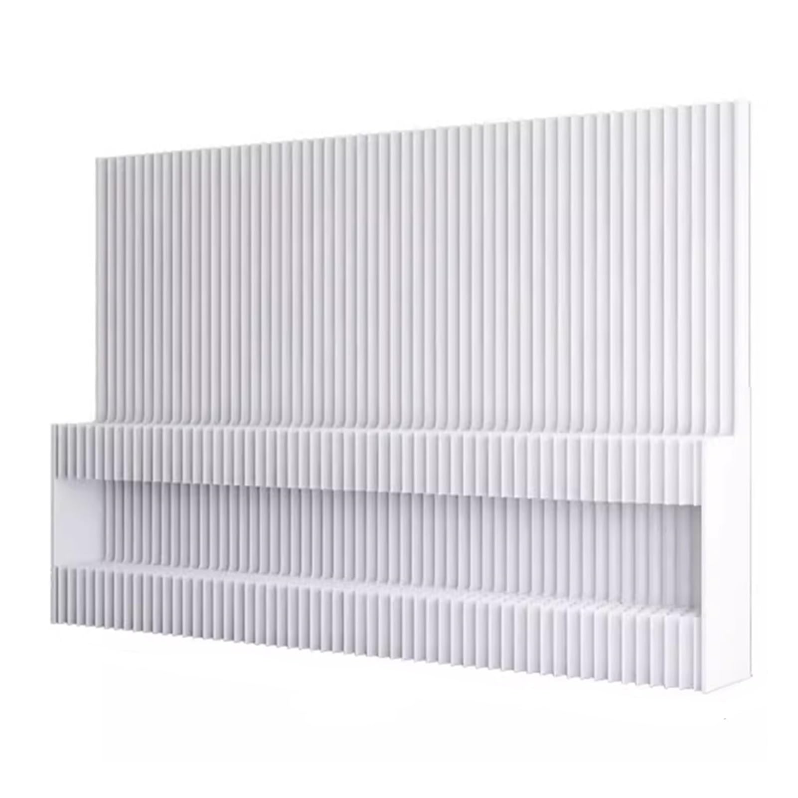 SAeWare Divisorio moderno in carta, pieghevole, portatile, con ripiano portaoggetti per separare e decorare gli spazi, ideale per salotti, camere da letto e uffici, lunghezza 150 x altezza 200 cm