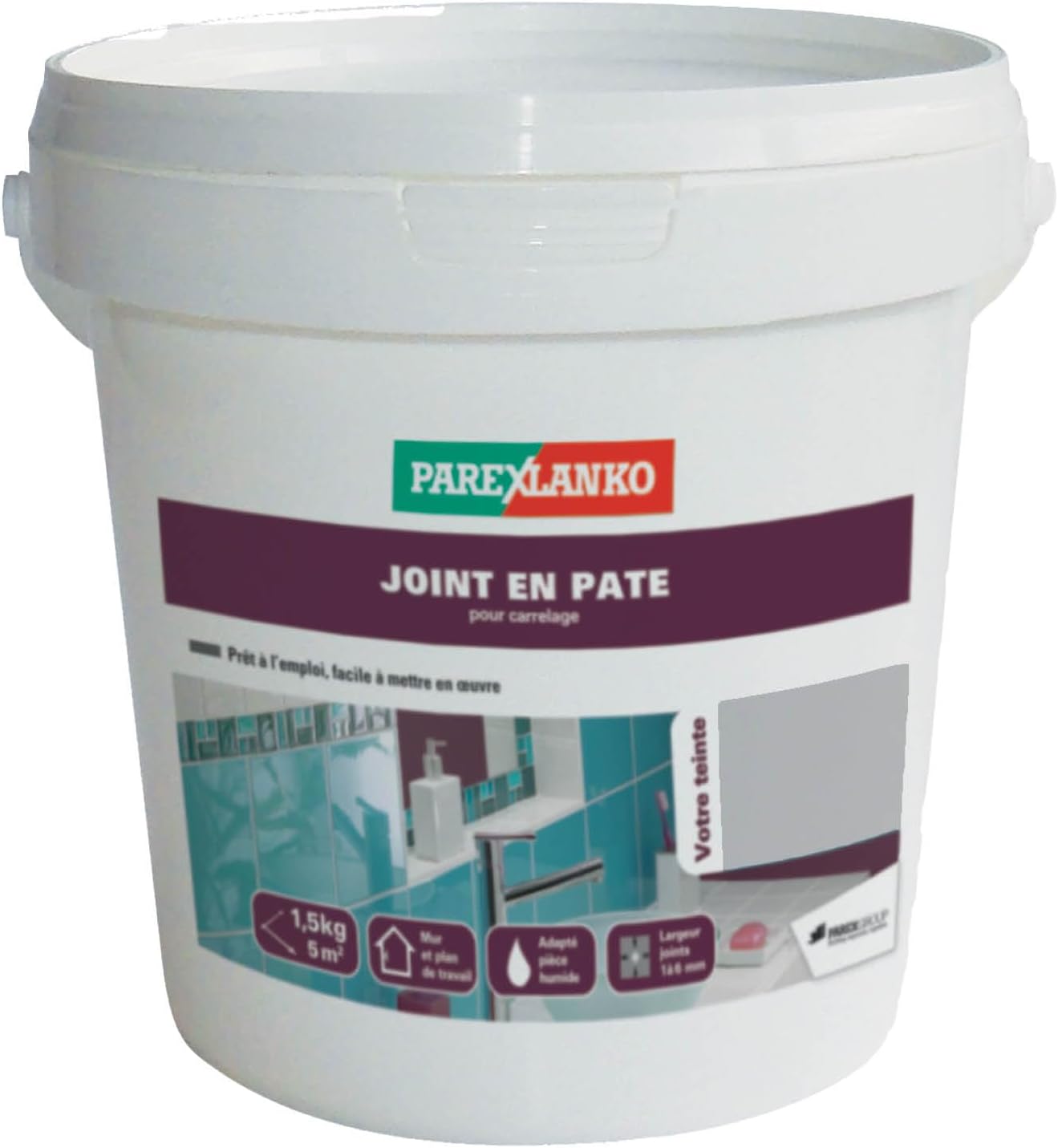 Joint Hydrofugé Pour Carrelage Mural - Pierre De Lave - 2,5kg (jointement 1 à 6mm)