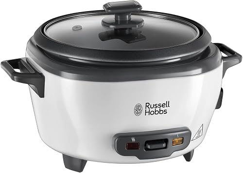 Russell Hobbs Rice Cooker, 1.2kg, 6 Portion, 300W, 27030, Removable Non-Stick Bowl