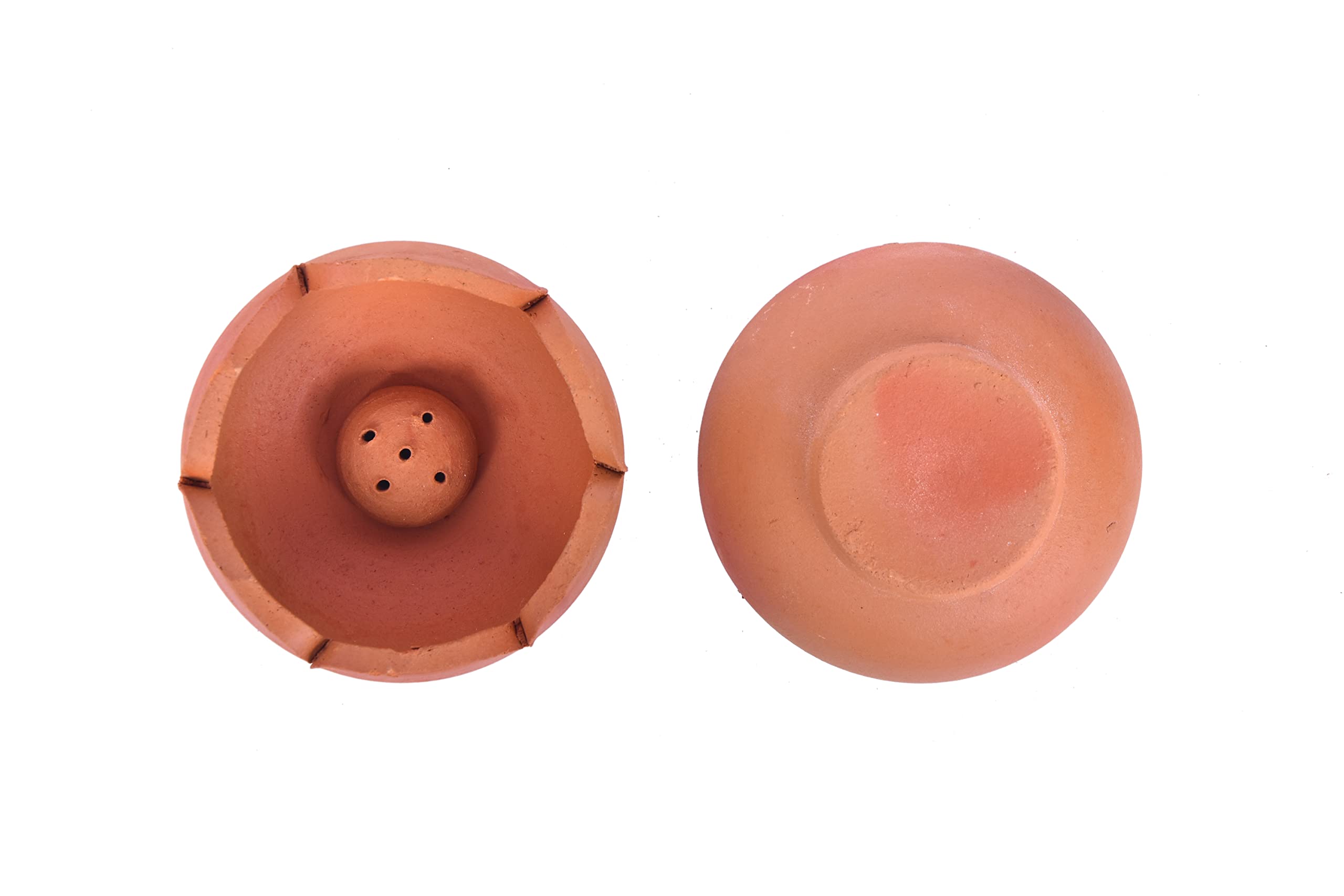 Terracotta Dhoop Holders - Handmade Incense Stands -5 Terracotta Dhoop Holders - Handmade Incense Stands -5