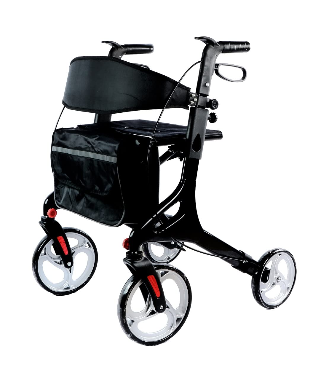 Zaawansowany aluminiowy rollator składany chodzik mobilny z ramą Seat Zimmer - 9226BL