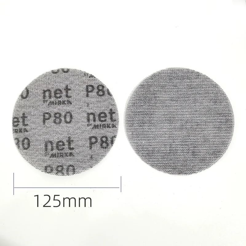 Carta vetrata a griglia da 5 pollici 125 mm for levigatura di mastice abrasivo for auto rotondo(120,50 pcs a box)
