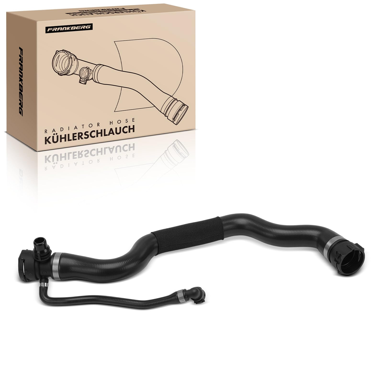 Frankberg Tubo refrigerante Tubo Motore in alto Compatibile con X1 E84 2.0L Serie 3 Touring E91 2.0L Serie 3 E90 2.0L Serie 3 Cabriolet E93 2.0L Serie 3 Coupé E92 Replace# 17128511623