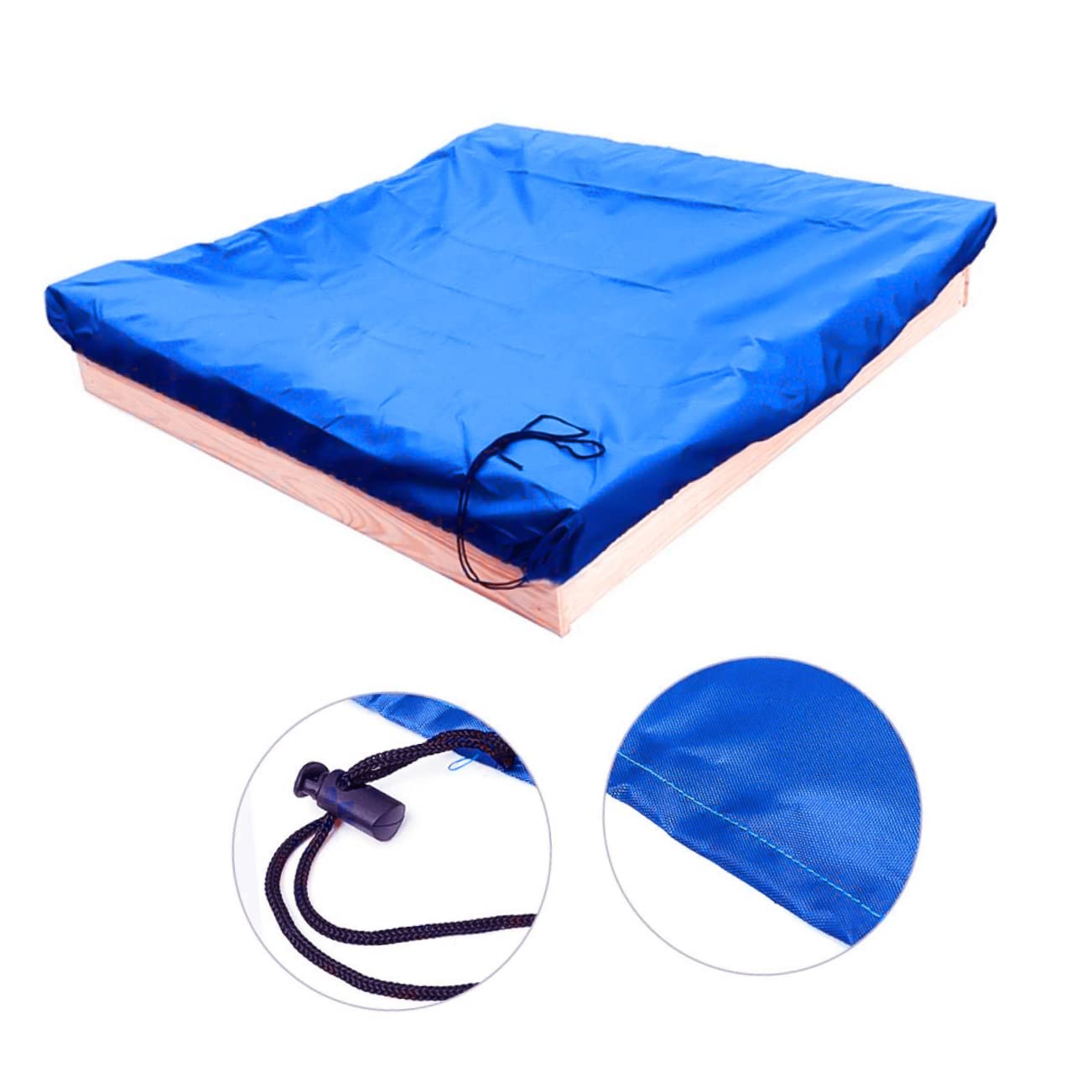 CAXUSD 150x150cm Blue Sandbox Shield Children's Bathtub Foldable for Storage Weatherproof Sturdy