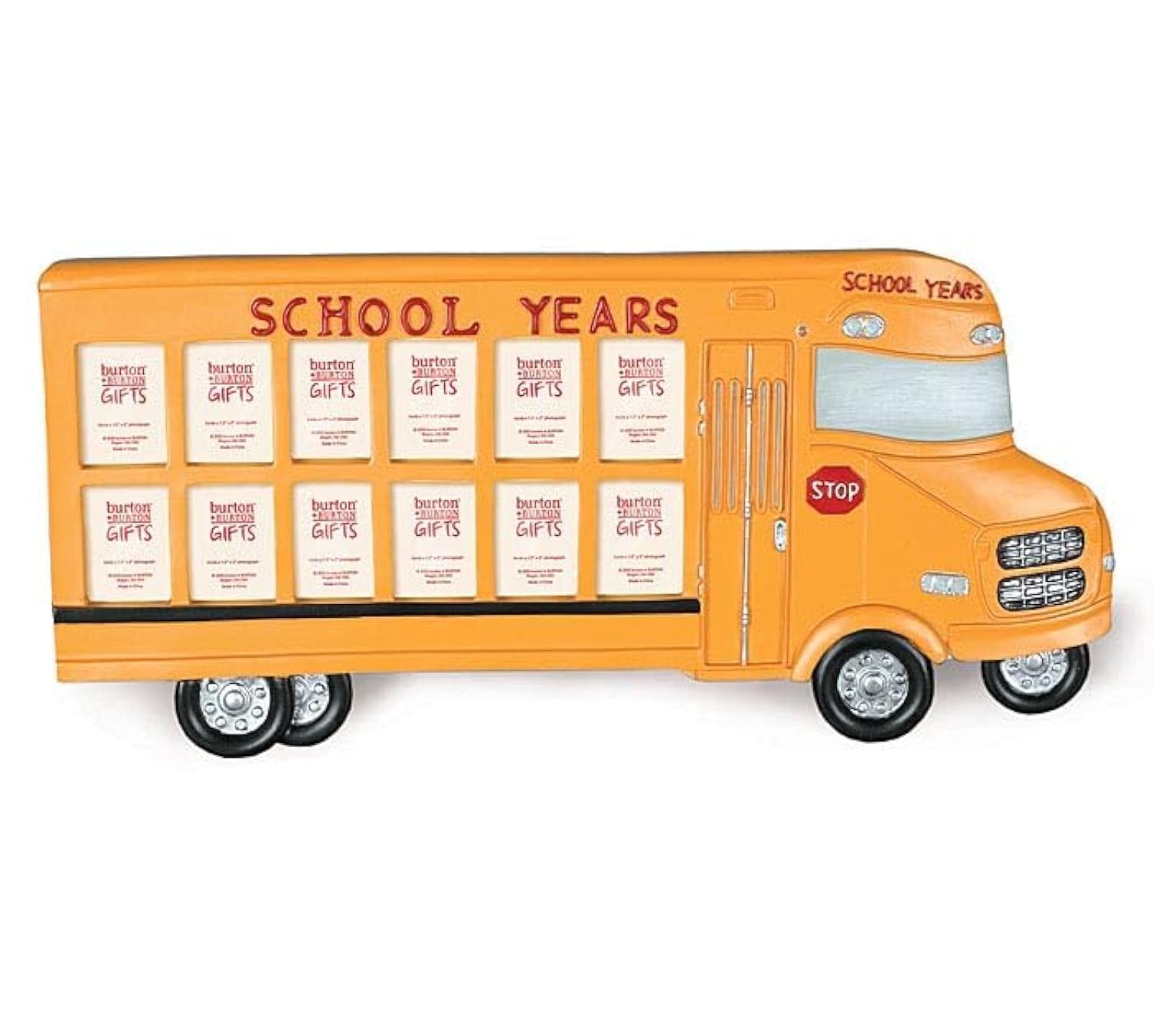 Cadre photo bus scolaire burton+BURTON pour la décoration de chambre d'enfant