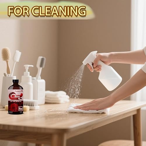 Miniatura 4 de Aceite esencial de rosa de 16 onzas líquidas (16.2 fl oz), aceite de rosa para difusor de aroma, humidificador, fragancia para el hogar, baño, spa,