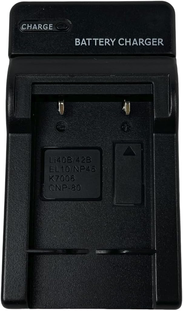 AC/DC Wall Camera Charger for EN-EL10, Li-40B, Li-42B, NP-45, Li40B, Li42B, NP45, K7706, CNP-60, MH-63, Fits S200, S203, S210, S220, S230, S3000, S4000, S500, S510, S5100, S520, S570 image 5