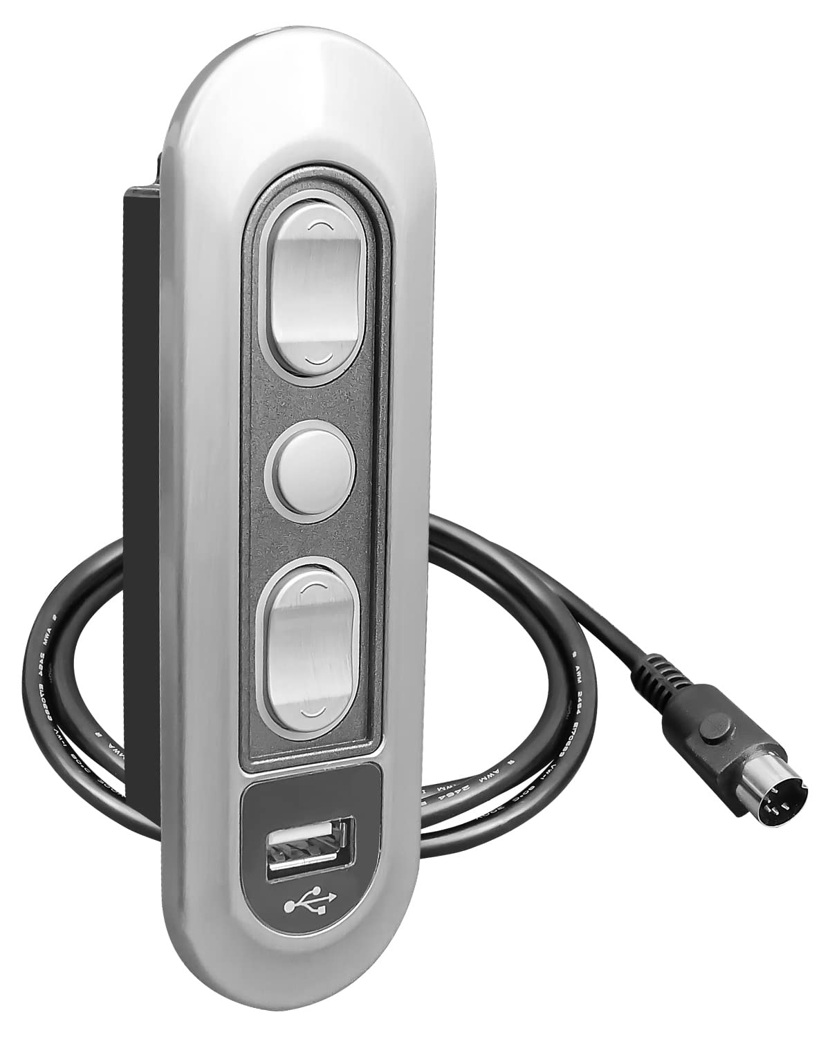 Qnbes Hand Control Handset with USB for Dual Moto Lift Chairs Power Recliners, 5 Button 5 Pin Fit for Okin Dewert Kaidi Limoss RMT and More