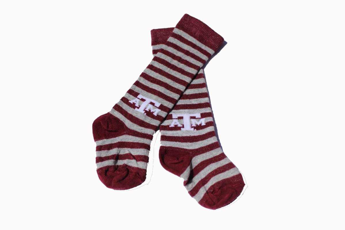 Licensed TX A&M Aggies Infant Thigh High Socks (Fits Shoe Size 0-3)
